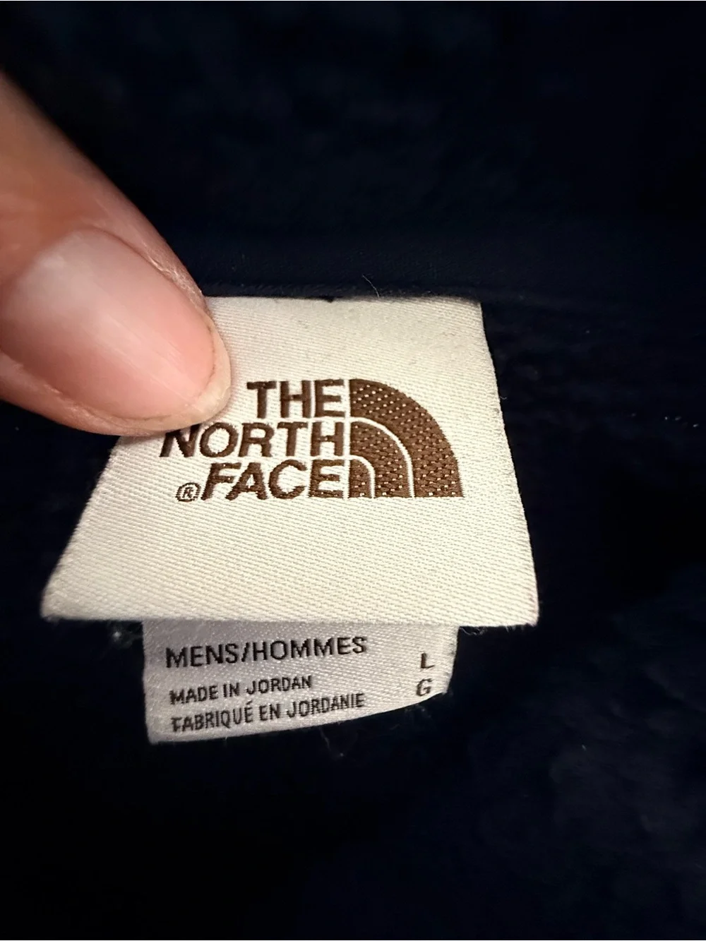 The North Face Men’s Navy Fleece Jacket - Full Zip Cozy Layer large